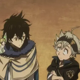 👑 Asta Black Clover Anime, Manga, Black Clover, Asta, Yuno telegram sticker