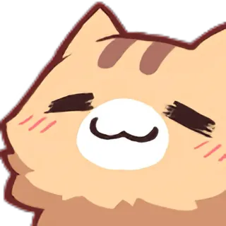 ☺️ кот, милый, каваий, животное, наклейка telegram sticker