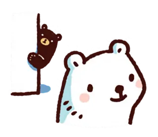 🐻 bear, cartoon, cute, animal, sticker whatsapp sticker