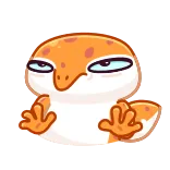 👎 จิ้งจก, ตุ๊กแก, สัตว์, สัตว์เลื้อยคลาน, การ์ตูน, สติกเกอร์ telegram sticker