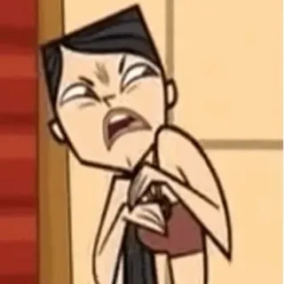 🎰 Heather Total Drama Island dibujos animados, animado, gracioso, expresión facial, Heather, Total Drama Island whatsapp sticker