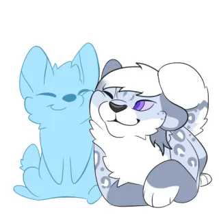 ❤️ Tier, Hund, niedlich, Cartoon, digitale Kunst telegram sticker