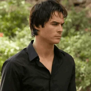 🦇 Damon Salvatore The Vampire Diaries wampir, Ian Somerhalder, nadprzyrodzone, serial TV, dramat telegram sticker