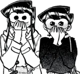 🥺 Komi Shouko Komi Can't Communicate Komi Shouko, Anime, Manga, Komi Can't Communicate, Verrast, Geschokt whatsapp sticker