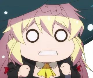 😬 anime, cartoon, scared, worried, shocked telegram sticker