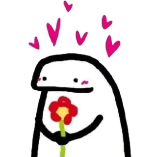 🌟 cartoon, flower, hearts, love, cute whatsapp sticker