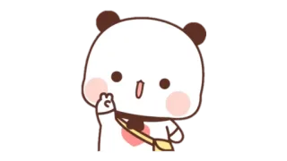 🍩 Panda, Süß, Tier, Cartoon telegram sticker
