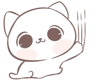 💭 แมว, คาวาอิ, น่ารัก, สติกเกอร์, สัตว์, สัตว์เลี้ยง telegram sticker
