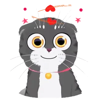😻 cat, animal, pet, cute, cartoon, sticker telegram sticker