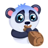 😨 Панда, Милый, Животное, Наклейка, Кавайный whatsapp sticker