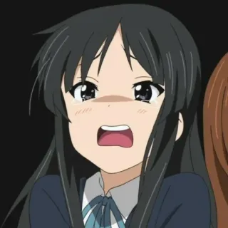😭 anime, chorando, triste, desenho animado, menina telegram sticker