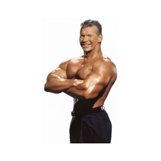 😃 Vince McMahon McMAHON catch, muscles, musculation, sport, Vince McMahon telegram sticker