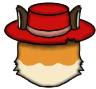 😐 fox, animal, hat, cartoon, furry telegram sticker