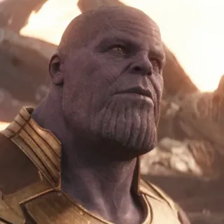 💜 Thanos Thanos, Marvel, Avengers, Supervillain, Superhero, Comic book telegram sticker
