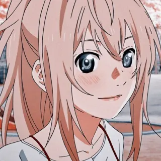 🩰 Kaori Miyazono Your Lie in April Anime, Personage, Kaori Miyazono, Your Lie in April telegram sticker