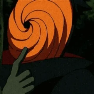 🕷 Tobi Naruto tobi, naruto, anime, mask, akatsuki telegram sticker