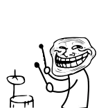 🥁 Trollface Troll, Meme, Internet, Trollface, Humour, Drôle telegram sticker