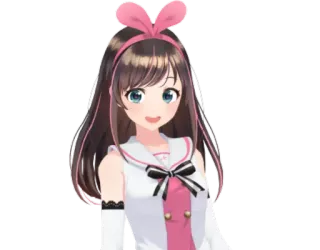 😀 Kizuna AI Garota anime, VTuber, Youtuber virtual, Fofo, Kawaii, Kizuna AI telegram sticker