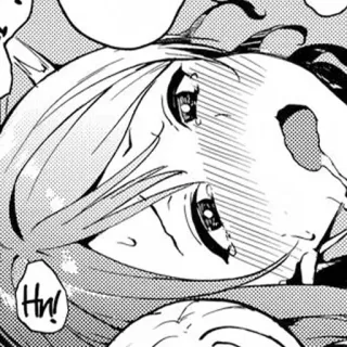 🤤 Hn! anime, manga, crying, upset, comic telegram sticker