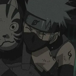 🖤 Kakashi Naruto anime, kakashi, naruto, ninja, mask, character telegram sticker