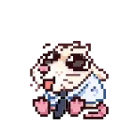 🐀 แฮมสเตอร์, สัตว์ฟันแทะ, น่ารัก, สัตว์, สำนักงาน, พิกเซลอาร์ต, ลิ้น telegram sticker