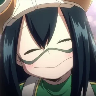 ☺️ Tsuyu Asui My Hero Academia Anime, My Hero Academia, Tsuyu Asui, Froppy, Süß, Held, Schüler whatsapp sticker