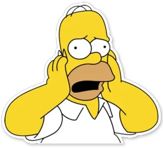 😦 Homer Simpson The Simpsons Cartoon, Homer Simpson, Die Simpsons, Charakter, lustig, TV Serie telegram sticker