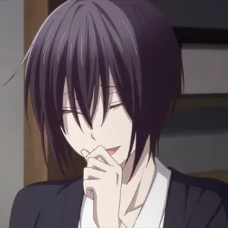 🕸 Ayame Sohma Fruits Basket Anime, Personaggio, Ayame Sohma, Fruits Basket, Sorridendo, Personaggio anime telegram sticker
