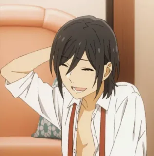 🌊 Izumi Miyamura Horimiya Anime, Personaje, Horimiya, Izumi Miyamura, Sonrisa telegram sticker