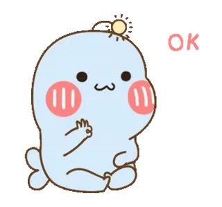 👌 OK 可爱, 卡通, 角色, OK, 批准, 积极, 贴纸 telegram sticker