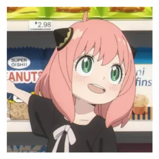 😄 Anya Spy x Family Anime, Spy x Family, Anya Forger, lindo, Dibujos animados whatsapp sticker