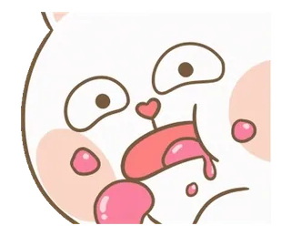 🍰 mignon, animal, dessin animé, kawaii whatsapp sticker