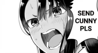😉 SEND CUNNY PLS Anime, Manga, Obszön telegram sticker