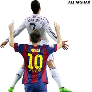 ⚽ Ronaldo, Messi RONALDO
MESSI sepak bola, sepak bola, olahraga, atlet, Ronaldo, Messi telegram sticker