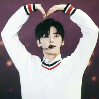 ☘ kpop, ídolo, corazón, cantante, artista telegram sticker