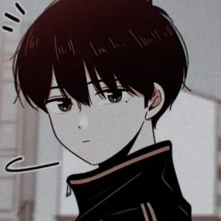 🧃 Anime, Manga, Chłopak, Portret, Kreskówka, Postać telegram sticker