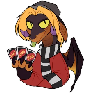 😘 UNO UNO UNO Carte Uno, Gioco di carte, Lucertola cartoon, Lucertola, Pipistrello whatsapp sticker