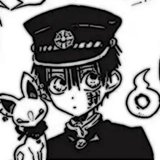 🔭 Hanako-kun Toilet-bound Hanako-kun Anime, Manga, Hanako-kun, TBHK, Toilet-bound Hanako-kun, Personnage, Illustration telegram sticker