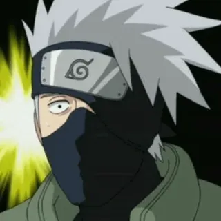 ⚡️ Kakashi Naruto kakashi, naruto, anime, manga, ninja, cartoon telegram sticker
