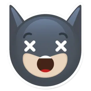 😵 cat, emoji, dead, funny, sticker telegram sticker