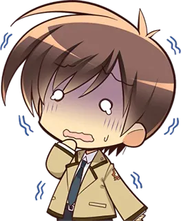 😖 Anime, Chibi, Sợ hãi, Sốc, Nhân vật, Manga telegram sticker