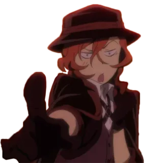 😚 Chuuya Nakahara Bungou Stray Dogs Anime, Chuya Nakahara, Bungou Stray Dogs, Fan art, Personaggio, Illustrazione telegram sticker