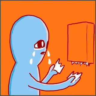 😢 alien, crying, sad, tissue, illustration, cartoon telegram sticker