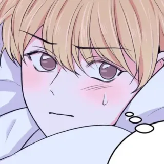 📹 애니메이션, 만화, 남자, 귀여운, 볼 빨개짐, 캐릭터 telegram sticker