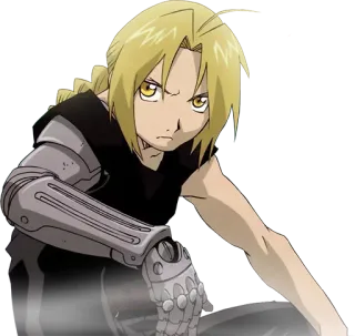 😏 Edward Elric Fullmetal Alchemist Anime, Fullmetal Alchemist, Edward Elric, Kartun, Karakter, Automail, Alkimia telegram sticker