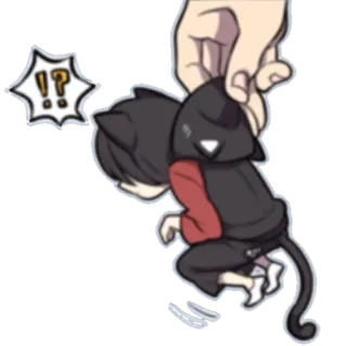 🏃 Аниме, Кот, Нэко, Милый, Каваий whatsapp sticker