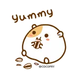 Hamster Bean 🐹@MochaStickers telegram stickers