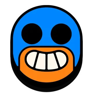 😃 脸, 面具, 摔跤手, 表情符号, 头像 telegram sticker