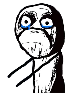 🎅 meme, crying, sad, distressed whatsapp sticker