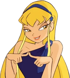 👉 Stella Winx Club Winx Club, Stella, kartun, peri, anime whatsapp sticker